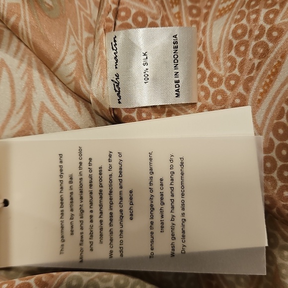 💕NATALIE MARTIN💕 Sophie Dress ~ Jungle Print Clay 100% Silk Large L NWT - Picture 16 of 16